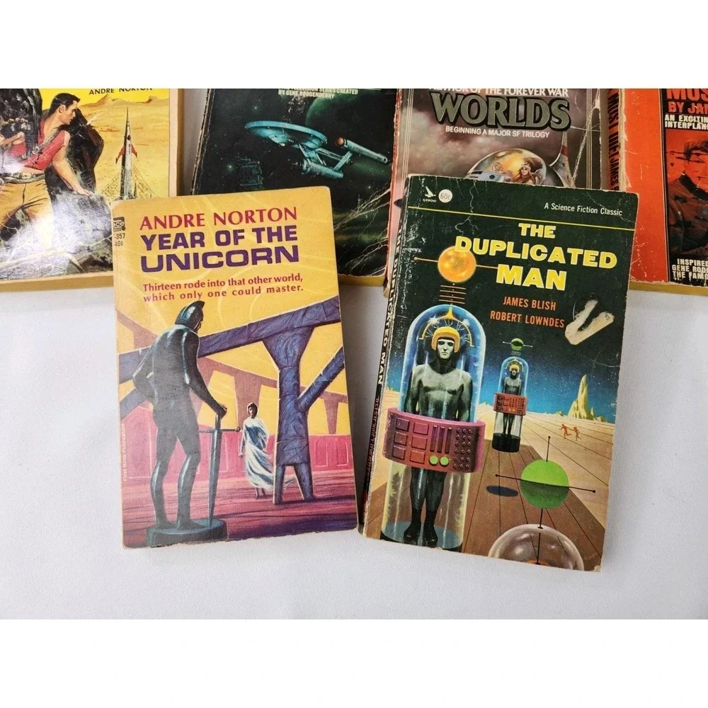 SciFi & Classics Paperback Books Various Authors Lot of 14 1984 Verne C.S. Lewis